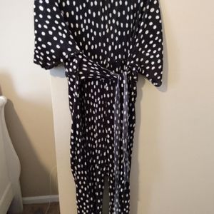 Black and white jumpsuit